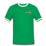 Männer Kontrast-T-Shirt - BMSS-LOGO - Kelly Green/Weiß