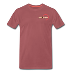 Männer Premium T-Shirt - BMSS-LOGO - washed Burgundy