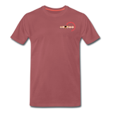 Männer Premium T-Shirt - BMSS-LOGO - washed Burgundy