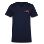 Männer Bio-T-Shirt mit V-Ausschnitt von Stanley & Stella - BMSS-LOGO - Navy