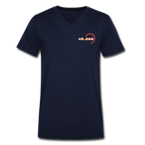 Männer Bio-T-Shirt mit V-Ausschnitt von Stanley & Stella - BMSS-LOGO - Navy