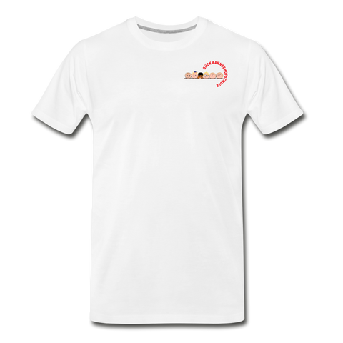 Männer Premium Bio T-Shirt - BMSS-LOGO - Weiß