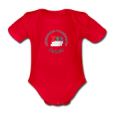 Baby Bio-Kurzarm-Body - ADHSS-LOGO - Rot