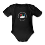 Baby Bio-Kurzarm-Body - ADHSS-LOGO - Schwarz