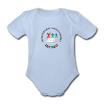 Baby Bio-Kurzarm-Body - ADHSS-LOGO - Sky