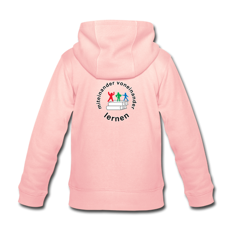 Kinder Premium Kapuzenjacke - ADHSS-LOGO - Kristallrosa