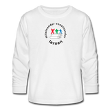 Teenager Langarmshirt von Fruit of the Loom - ADHSS-LOGO - Weiß