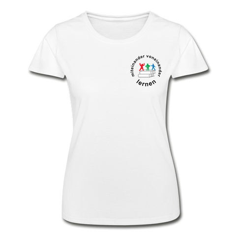 Frauen-T-Shirt von Fruit of the Loom - ADHSS-LOGO - Weiß