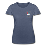 Frauen-T-Shirt von Fruit of the Loom - ADHSS-LOGO - Navy meliert