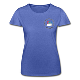 Frauen-T-Shirt von Fruit of the Loom - ADHSS-LOGO - Blau meliert