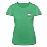 Frauen-T-Shirt von Fruit of the Loom - ADHSS-LOGO - Grün meliert