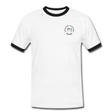 Männer Kontrast-T-Shirt - ADHSS-LOGO - Weiß/Schwarz