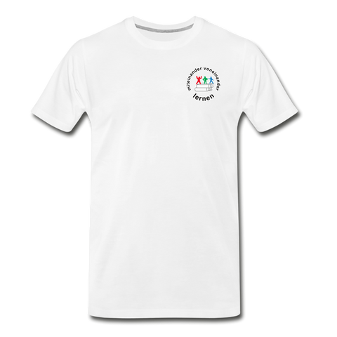 Männer Premium Bio T-Shirt - ADHSS-LOGO - Weiß