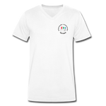 Männer Bio-T-Shirt mit V-Ausschnitt von Stanley & Stella - ADHSS-LOGO - Weiß