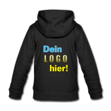 Kinder Premium Kapuzenjacke - Beispiel-Logo - Schwarz