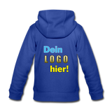 Kinder Premium Kapuzenjacke - Beispiel-Logo - Royalblau