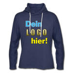 Unisex Light Sweatshirt Hoodie - Beispiel-Logo - Navy meliert