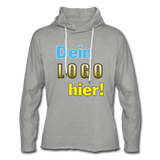 Unisex Light Sweatshirt Hoodie - Beispiel-Logo - Grau meliert