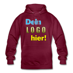 Unisex Hoodie von AWDis Just Hoods - Beispiel-Logo - Bordeaux