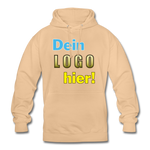 Unisex Hoodie von AWDis Just Hoods - Beispiel-Logo - Beige