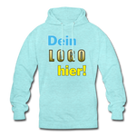 Unisex Hoodie von AWDis Just Hoods - Beispiel-Logo - Surferblau