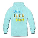 Unisex Hoodie von AWDis Just Hoods - Beispiel-Logo - Surferblau