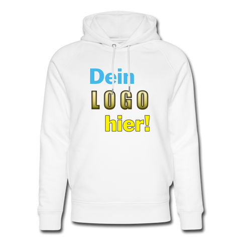 Unisex Bio Hoodie von STANLEY/STELLA - Beispiel-Logo - Weiß