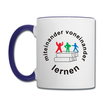 Tasse Twocolor von PRINTEQUIPMENT - ADHSS-LOGO - Weiß/Kobaltblau