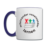 Tasse Twocolor von PRINTEQUIPMENT - ADHSS-LOGO - Weiß/Kobaltblau