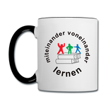 Tasse Twocolor von PRINTEQUIPMENT - ADHSS-LOGO - Weiß/Schwarz