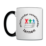 Tasse Twocolor von PRINTEQUIPMENT - ADHSS-LOGO - Weiß/Schwarz