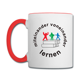 Tasse Twocolor von PRINTEQUIPMENT - ADHSS-LOGO - Weiß/Rot