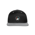 Kontrast Snapback Cap von Beechfield - ADHSS-LOGO - Schwarz/Grau