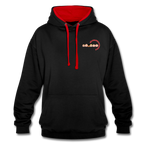 Kontrast-Hoodie von AWDis Just Hoods - BMSS-LOGO - Schwarz/Rot