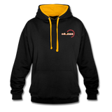 Kontrast-Hoodie von AWDis Just Hoods - BMSS-LOGO - Schwarz/Gold