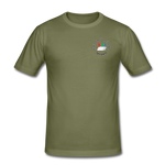 Männer Slim Fit T-Shirt von Stedman - ADHSS-LOGO - khaki Grün