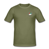 Männer Slim Fit T-Shirt von Stedman - ADHSS-LOGO - khaki Grün