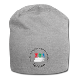 Jersey-Beanie von Build your Brand - ADHSS-LOGO - Grau meliert