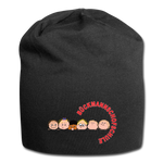 Jersey-Beanie von Build your Brand - BMSS-LOGO - Schwarz