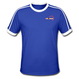 Männer Retro-T-Shirt - BMSS-LOGO - Royal/Weiß