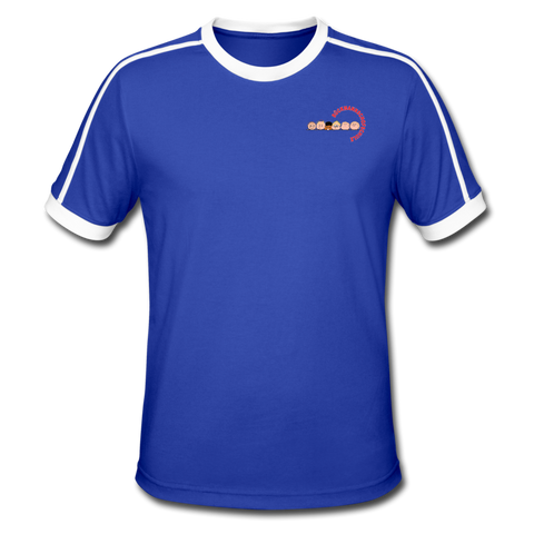 Männer Retro-T-Shirt - BMSS-LOGO - Royal/Weiß