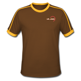 Männer Retro-T-Shirt - BMSS-LOGO - Chocolate/Sun