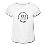 Mädchen-T-Shirt mit Rüschen - ADHSS-LOGO - Weiß