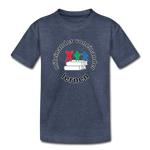 Kinder Premium T-Shirt - ADHSS-LOGO - Blau meliert