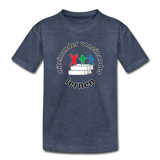 Kinder Premium T-Shirt - ADHSS-LOGO - Blau meliert