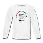 Kinder Premium Langarmshirt - ADHSS-LOGO - Weiß