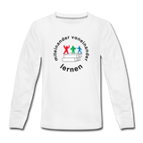 Kinder Premium Langarmshirt - ADHSS-LOGO - Weiß