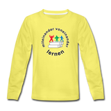 Kinder Premium Langarmshirt - ADHSS-LOGO - Gelb