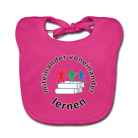 Baby Bio-Lätzchen - ADHSS-LOGO - Fuchsia