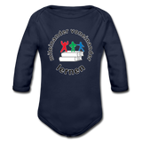 Baby Bio-Langarm-Body - ADHSS-LOGO - Dunkelnavy